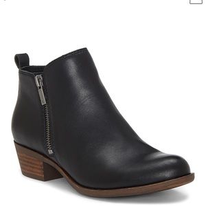 Lucky Brand Basel Bootie Black Leather